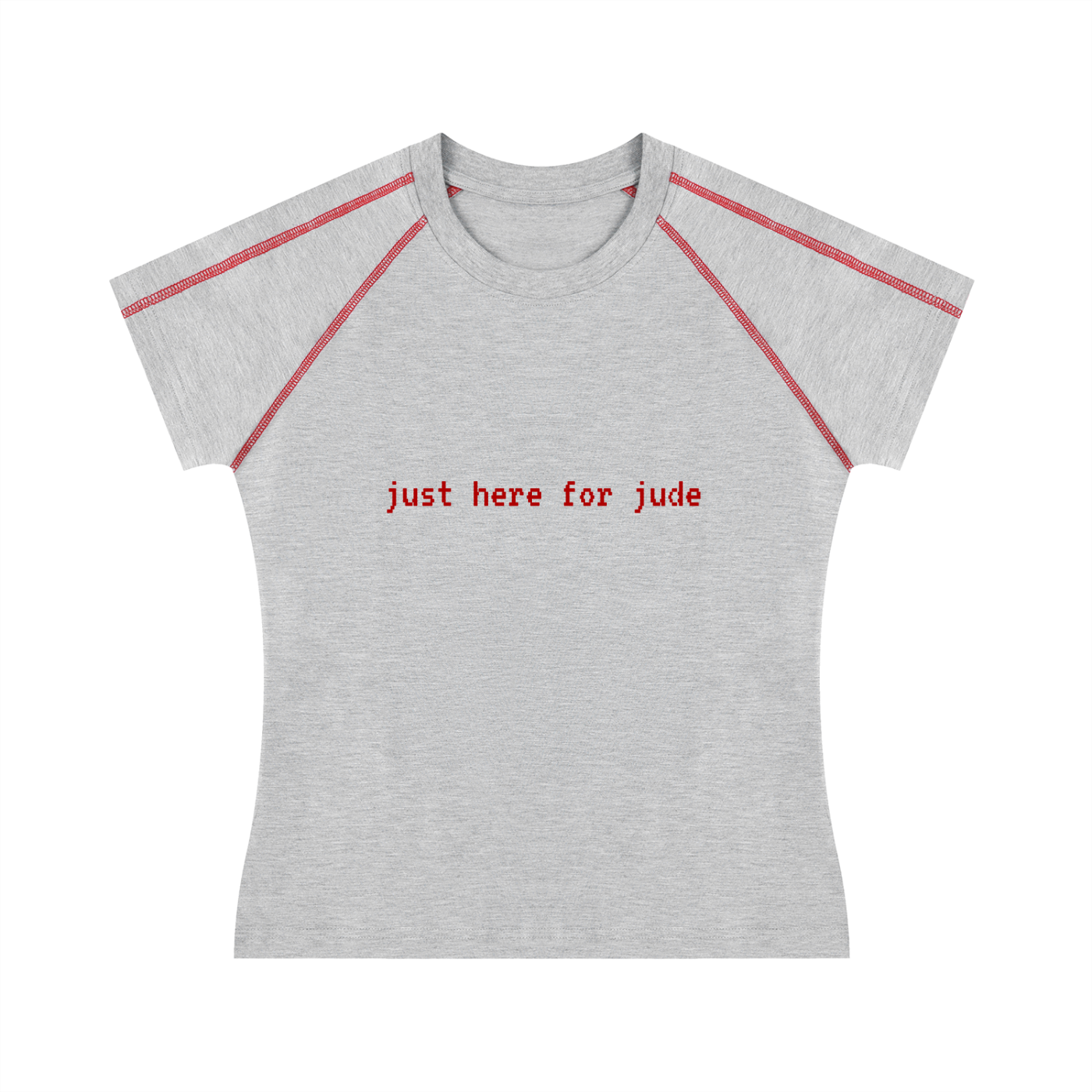 'just here for jude' baby tee