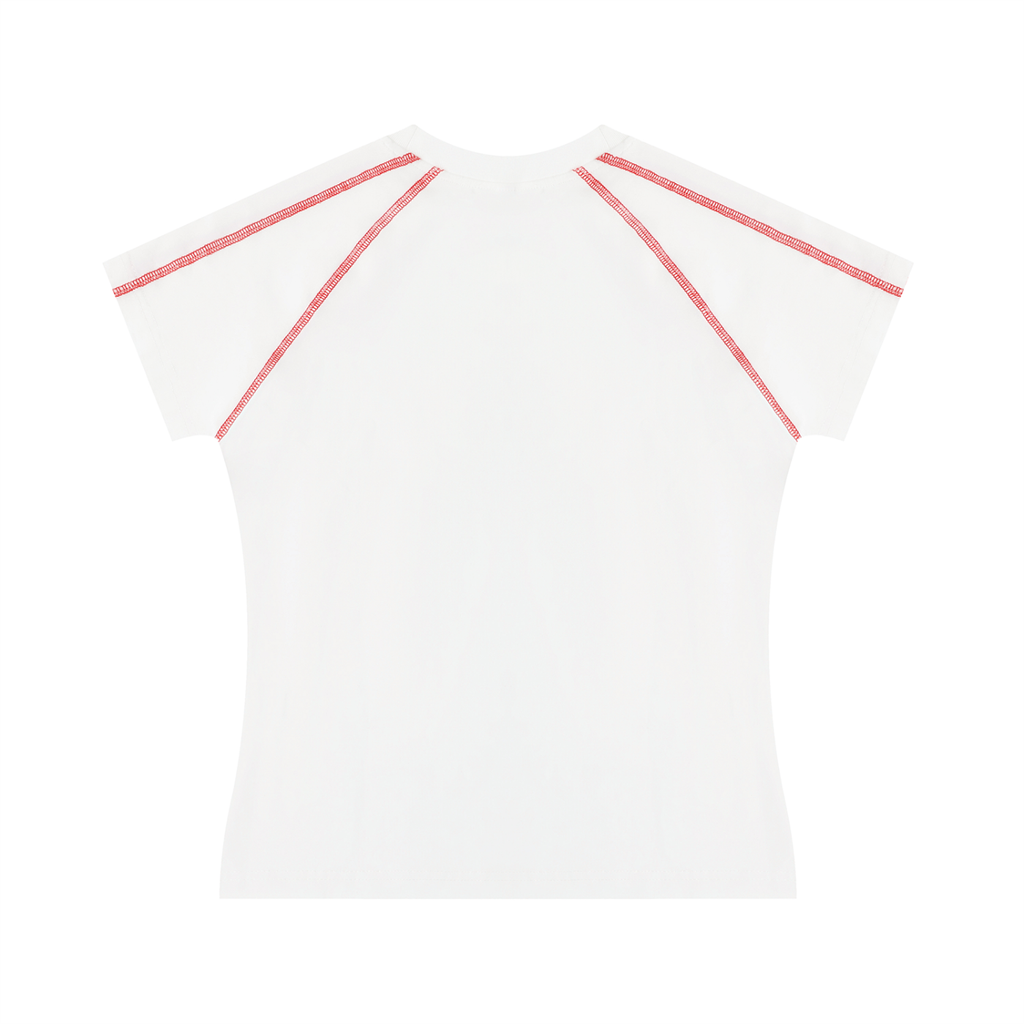 'too pretty to care about the score x' baby tee