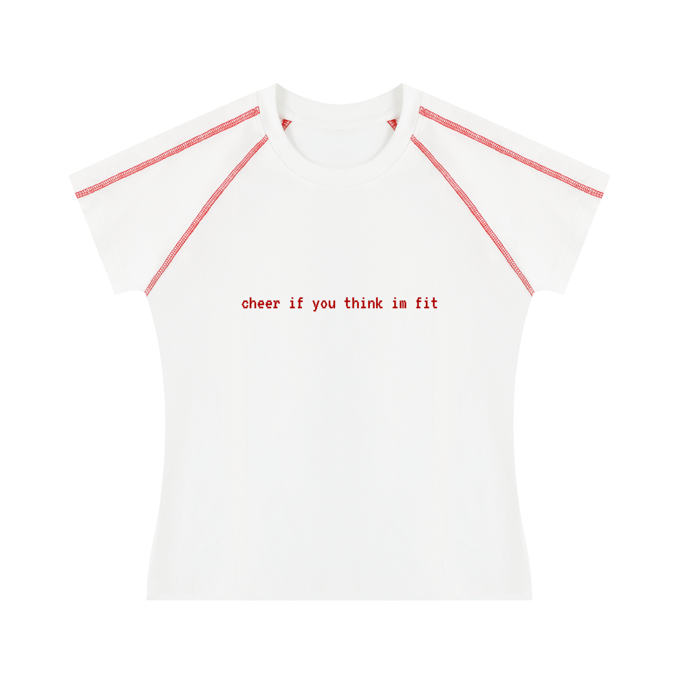 'cheer if you think im fit' baby tee