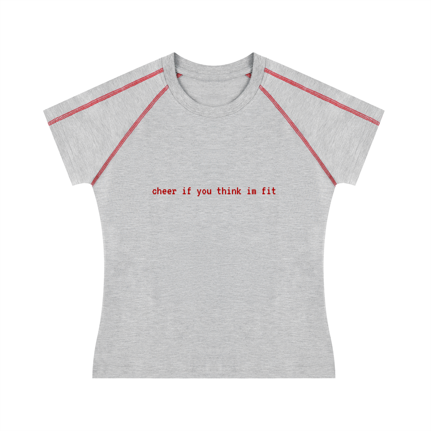 'cheer if you think im fit' baby tee