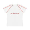 'just here for jude' baby tee