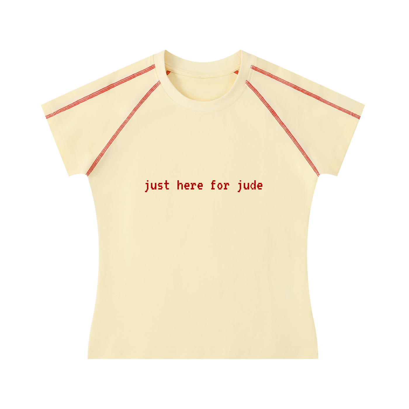 'just here for jude' baby tee